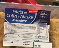 Filets de colin d'alaska de meuniere