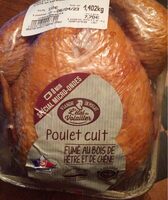 Poulet cuit fumé au bois de chene