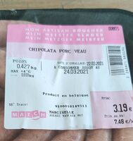 Chipolata porc et veau