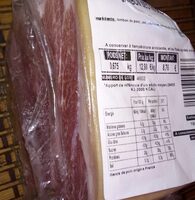 Jambon sec 1/6 desosse
