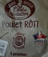 Poulet rôti traité en salaison