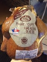 Poulet cuit fumé au bois de hetre