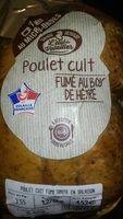 Poulet cuit fumé au bois de hêtre