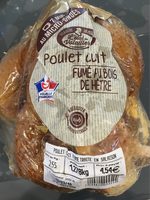 Poulet cuit fumé au bois de hêtre