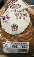 Poulet cuit fumée au bois de hêtre