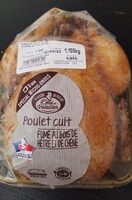 Poulet cuit fumé au bois de hêtre et de chêne