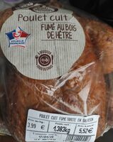 Poulet cuit fumé au bois de hêtre