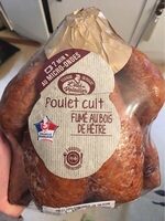 Poulet cuit fumé au bois de hêtre