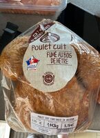 Poulet cuit fumé au bois de hêtre