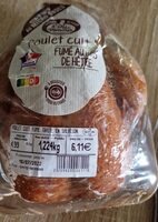 Poulet cuit fumé au bois de hêtre