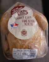 Poulet cuit fumé au bois de hêtre