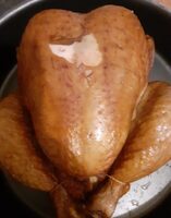 Poulet cuit fumé au bois de hêtre