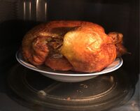 Poulet cuit fumé au bois de hêtre