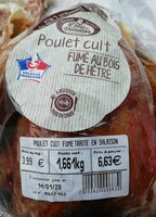 Poulet cuit fumé
