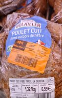 Poulet cuit fumé