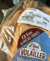 Poulet cuit fumé