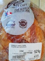 Poulet cuit fumé au bois de hêtre
