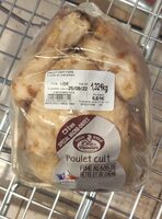 Poulet cuit fumé au bois de hêtre