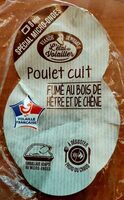 Poulet cuit fumé au feu de hêtre et de chêne