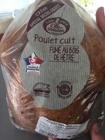 Poulet cuit fumé au bois de hetre