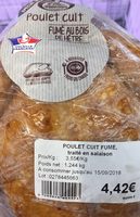 Poulet cuit fumé au bois de hêtre