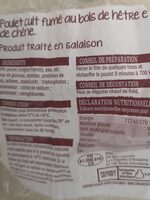 Poulet cuit fume
