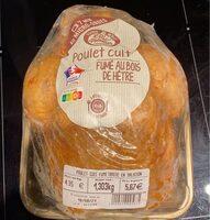 Poulet cuit fumé au bois de hêtre