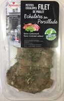 Petites escalopes de poulet à l´échalote