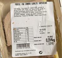 Mousse pur canard qualite superieure