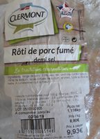 Rôti de porc fumé demi sel