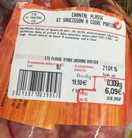Deux saucissons à cuire