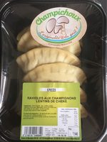 Ravioles aux champignons lentins de chêne