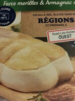 Rôti de chapon farce morilles armagnac