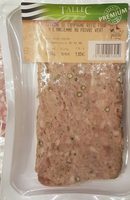 Terrine rôtie four au poivre vert