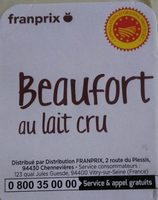 Beaufort au lait cru