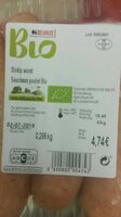 Saucisses poulet Bio