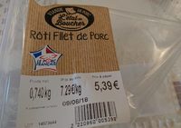 Rôti filet de porc
