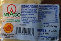 Asiago dop