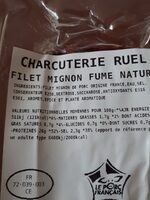 Filet mignon fumé nature