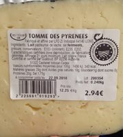 Tomme des pyrennees