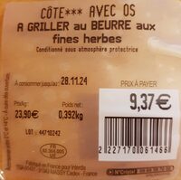 Côte avec os à griller