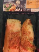 Filets de poulet avec peau saumurés et rôtis