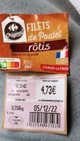 Filets de poulet rotis