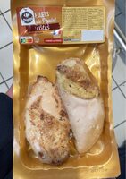 Filets de poulet rotis