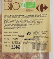 Terrine de campagne bio