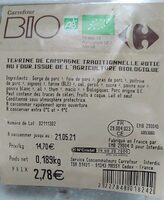 Terrine de campagne traditionnelle rôtie au four