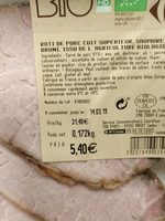 Roti de porc cuit supérieur