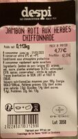 Jambon rôti aux herbes