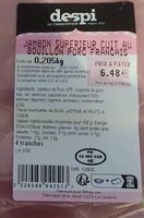Jambon supérieur cuit
