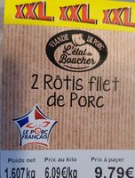 Roti filet de porc